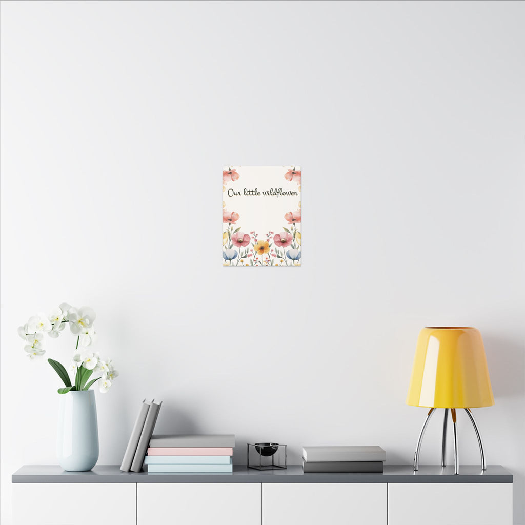 Our Little Wildflower Canvas