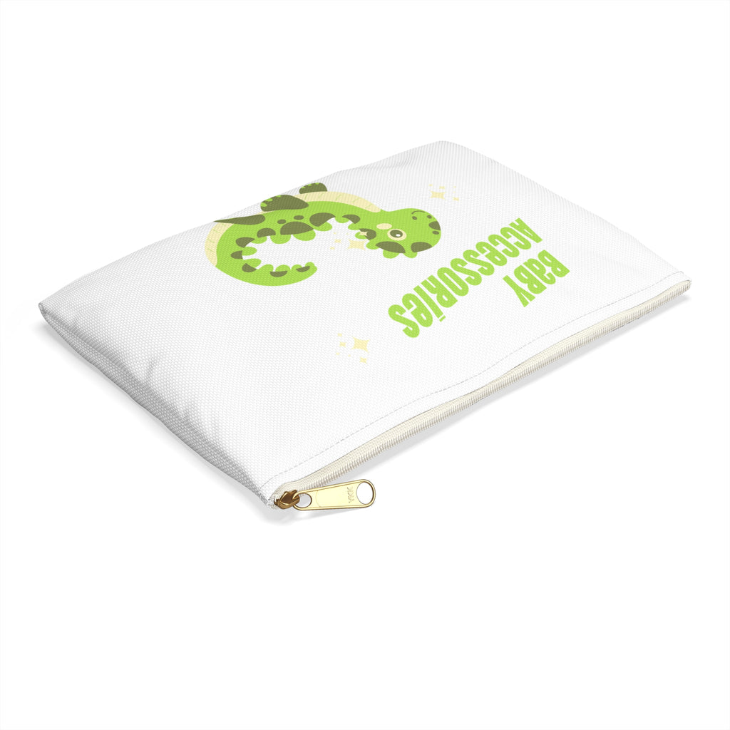 Green Baby Dinosaur Accessory Pouch | Baby Accessories Zipper Pouch