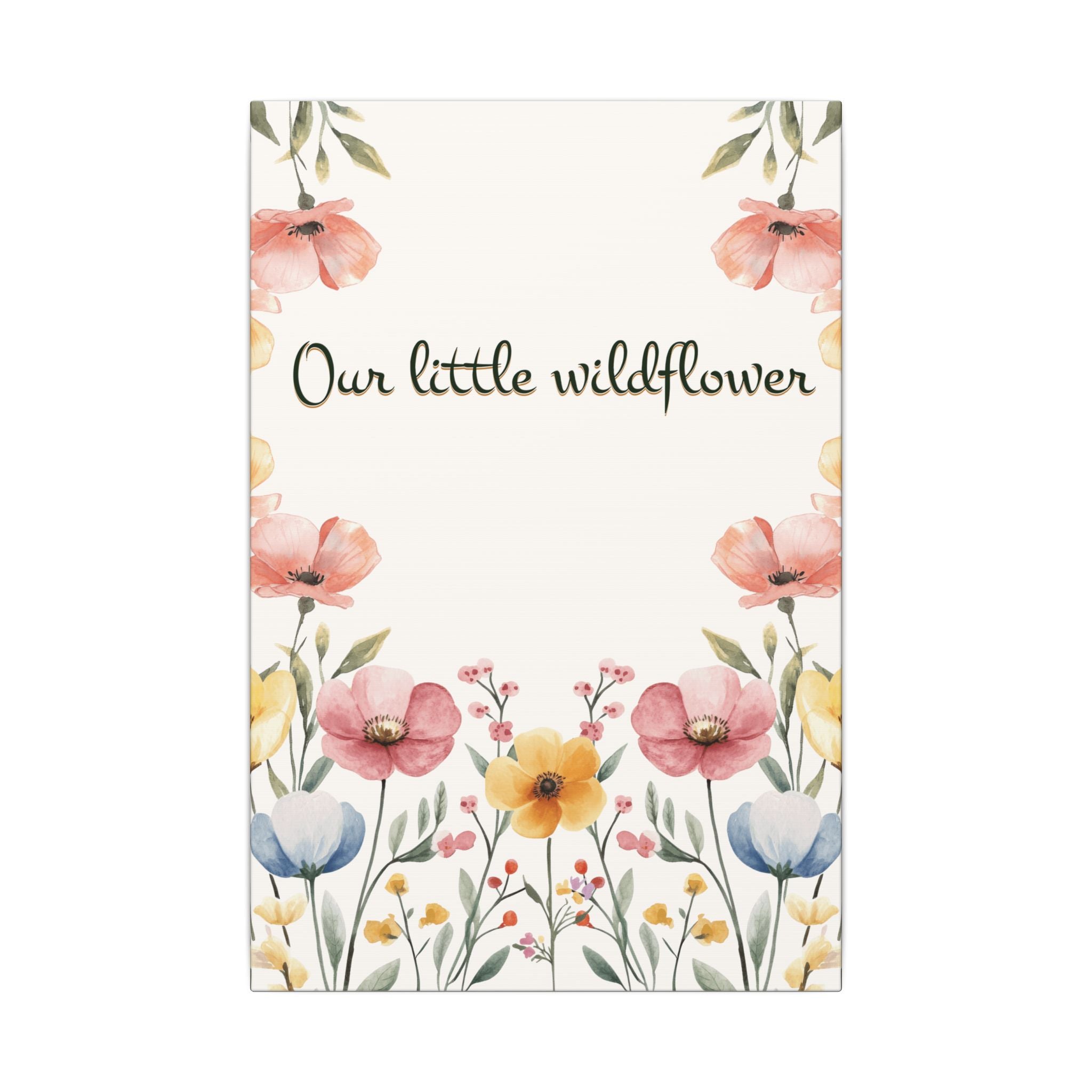 Our Little Wildflower Canvas