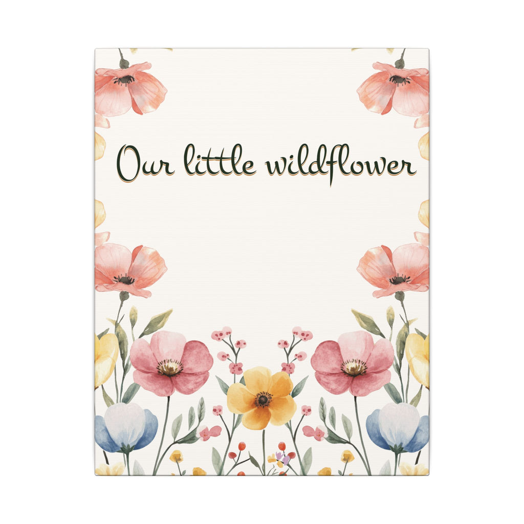 Our Little Wildflower Canvas