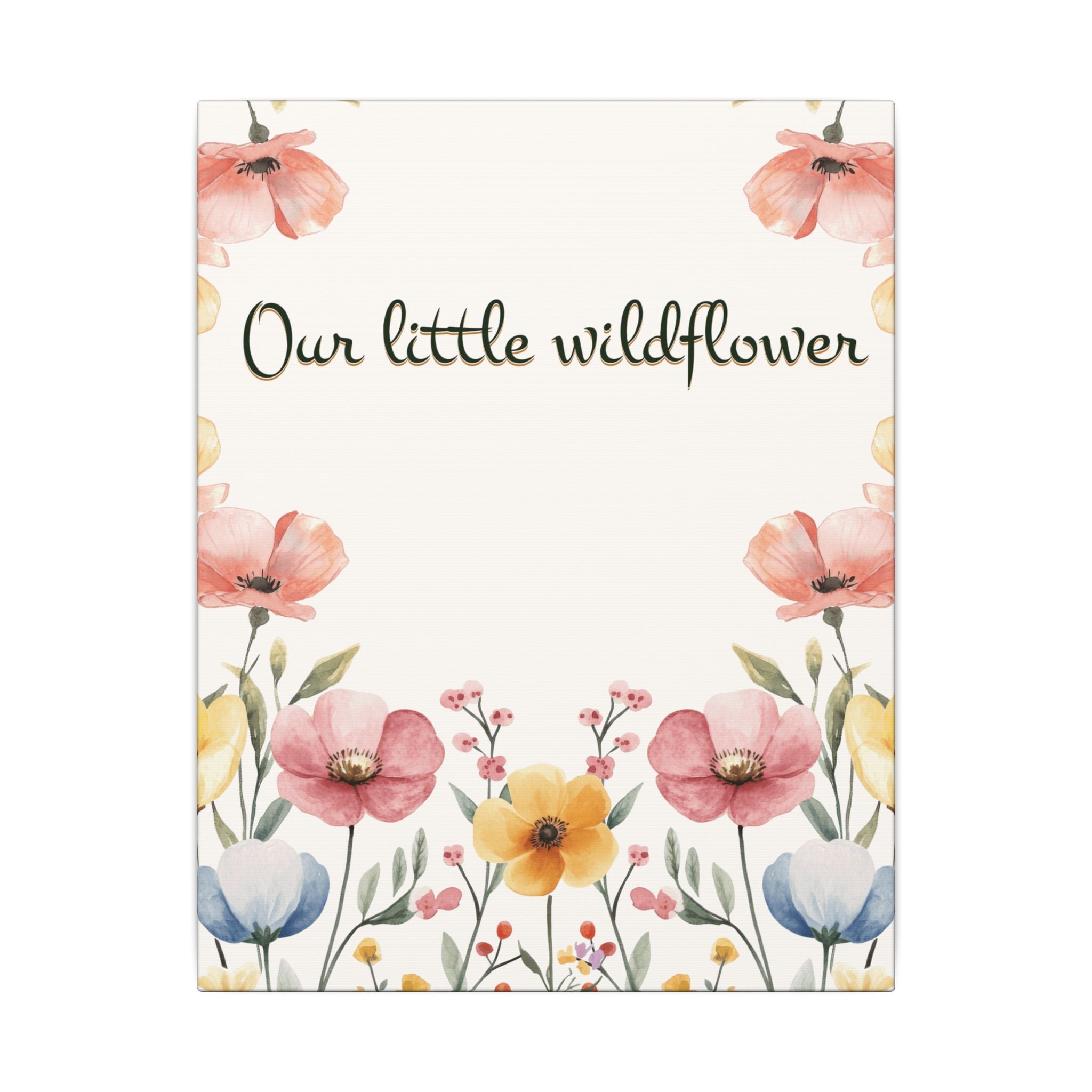 Our Little Wildflower Canvas