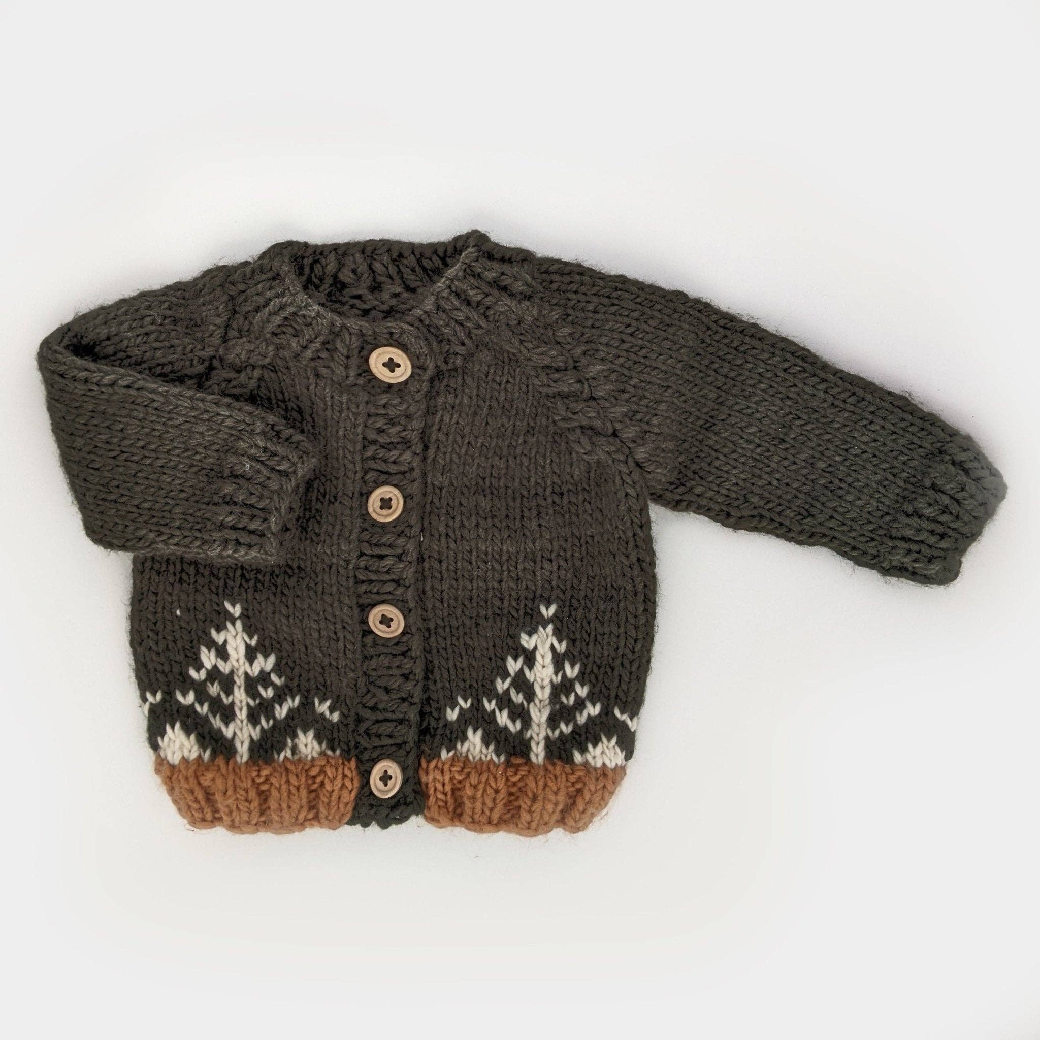 Huggalugs - Forest Loden Cardigan Sweater Baby & Toddler