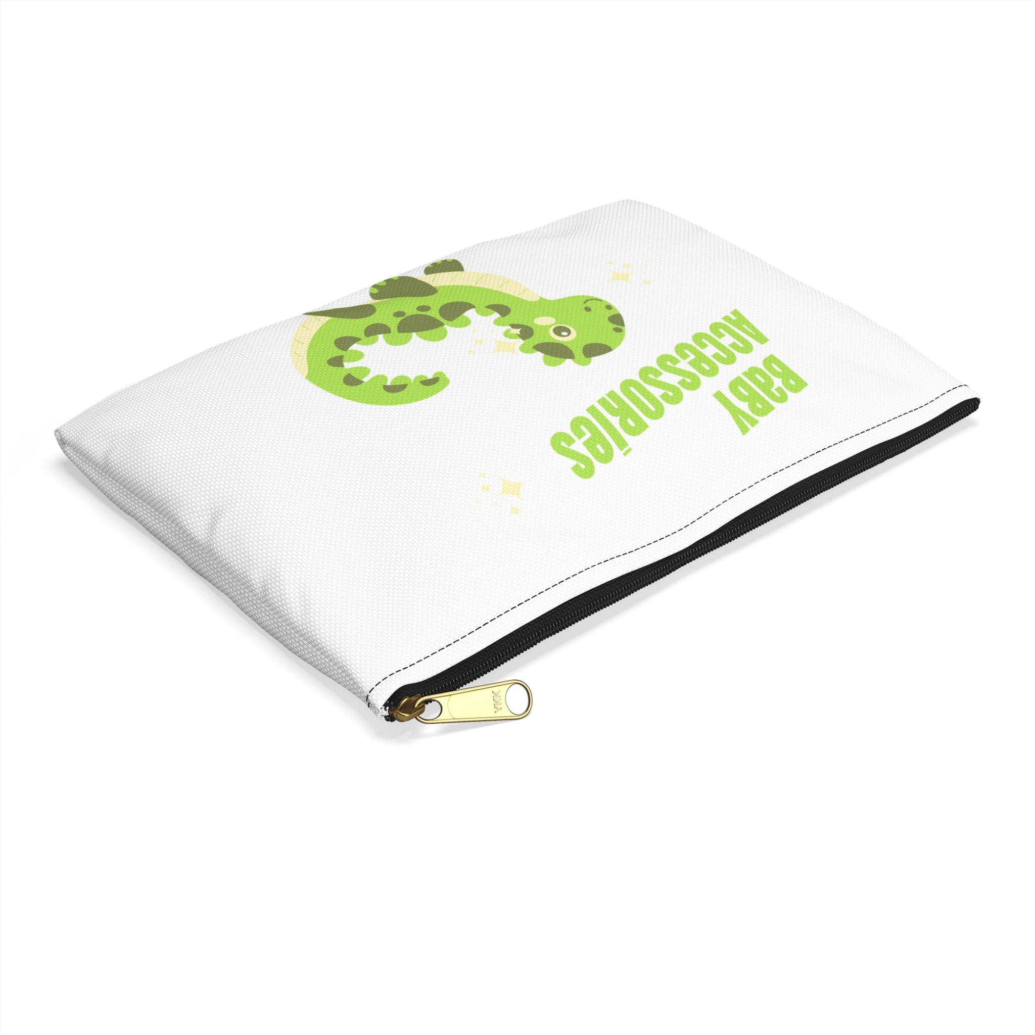 Green Baby Dinosaur Accessory Pouch | Baby Accessories Zipper Pouch