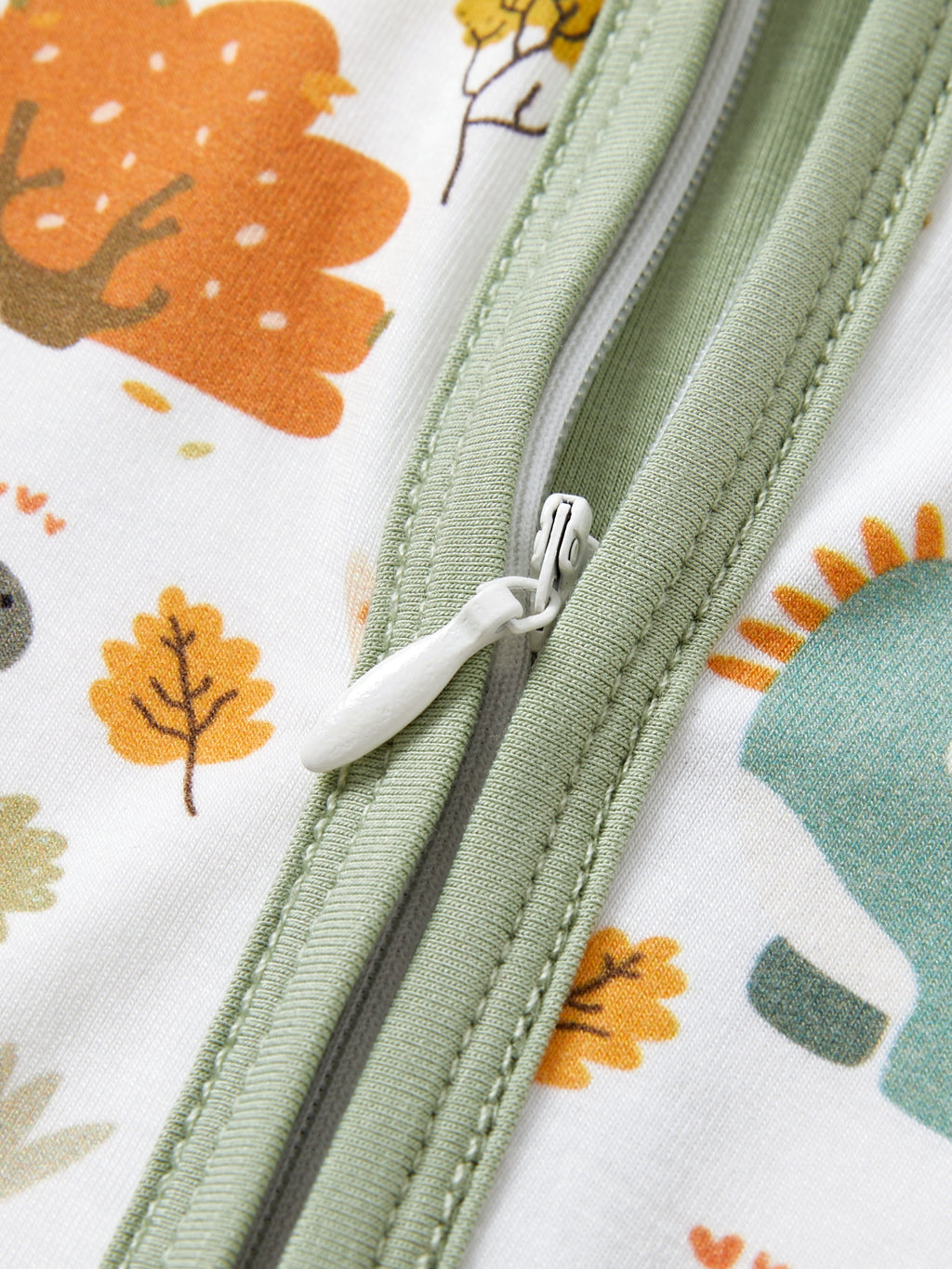 Cozy Dinosaur Print Bamboo Pajamas for Newborns - Footless Zip-Up Sleep N Play for Boys and Girls (3-6 Months)