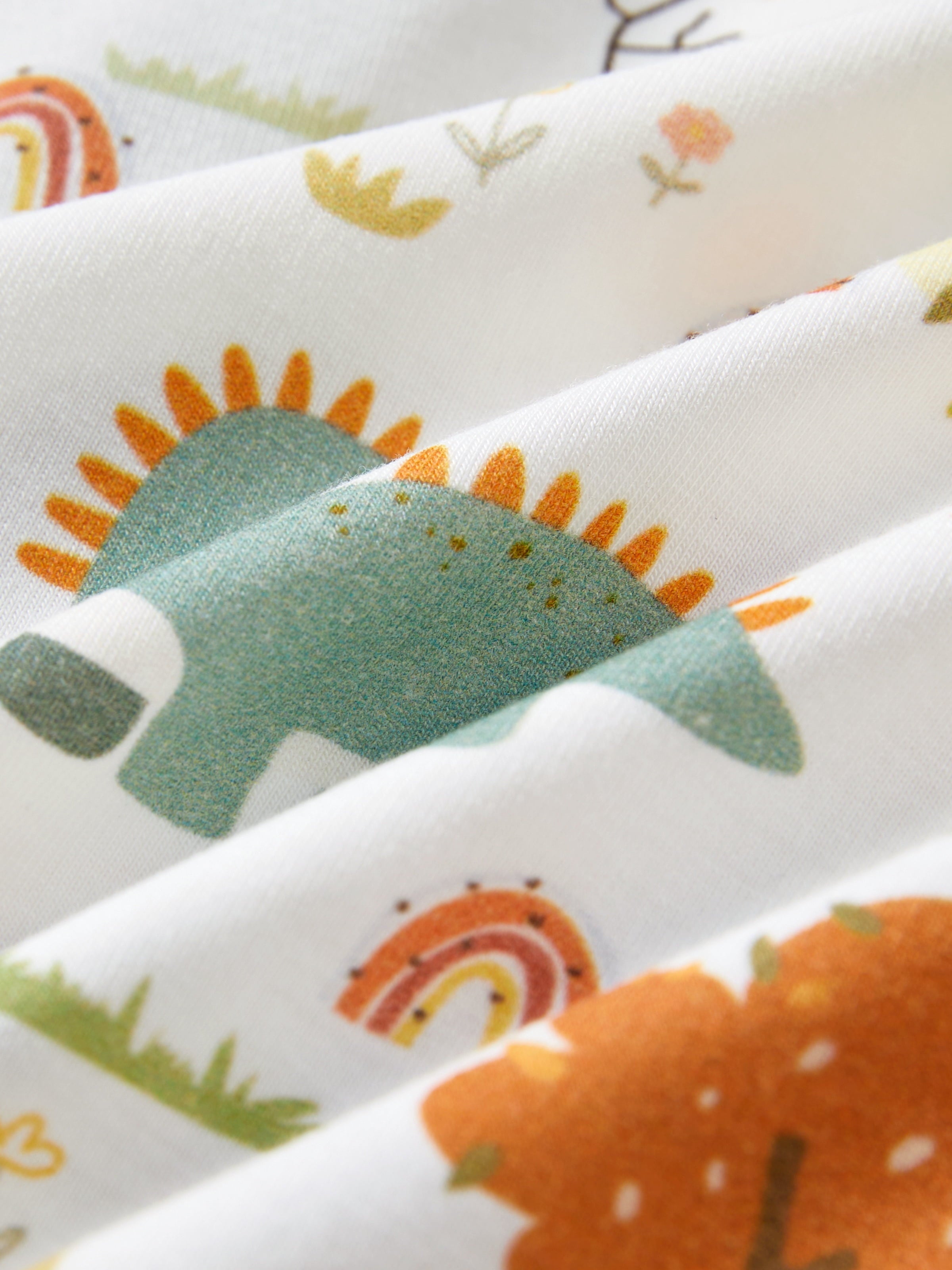 Cozy Dinosaur Print Bamboo Pajamas for Newborns - Footless Zip-Up Sleep N Play for Boys and Girls (3-6 Months)