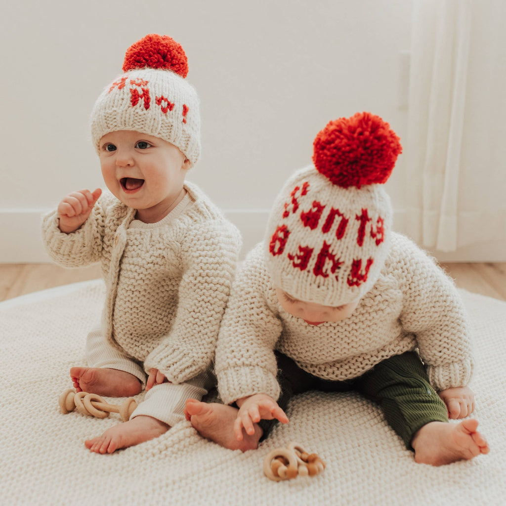 Huggalugs - Santa Baby Hand Knit Beanie Hat Baby & Kids Sale