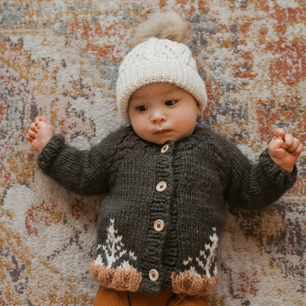 Huggalugs - Forest Loden Cardigan Sweater Baby & Toddler